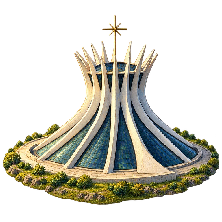 Illustration of Cathedral of Brasília