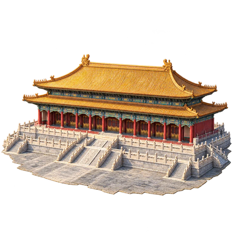 Illustration of Forbidden City — Hall of Supreme Harmony