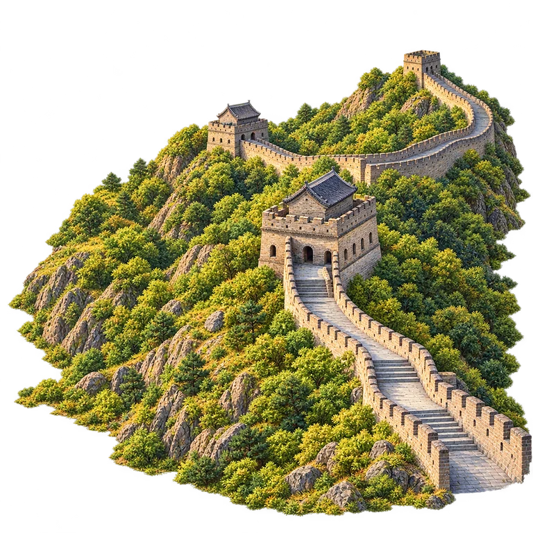 Illustration of Great Wall — Mutianyu