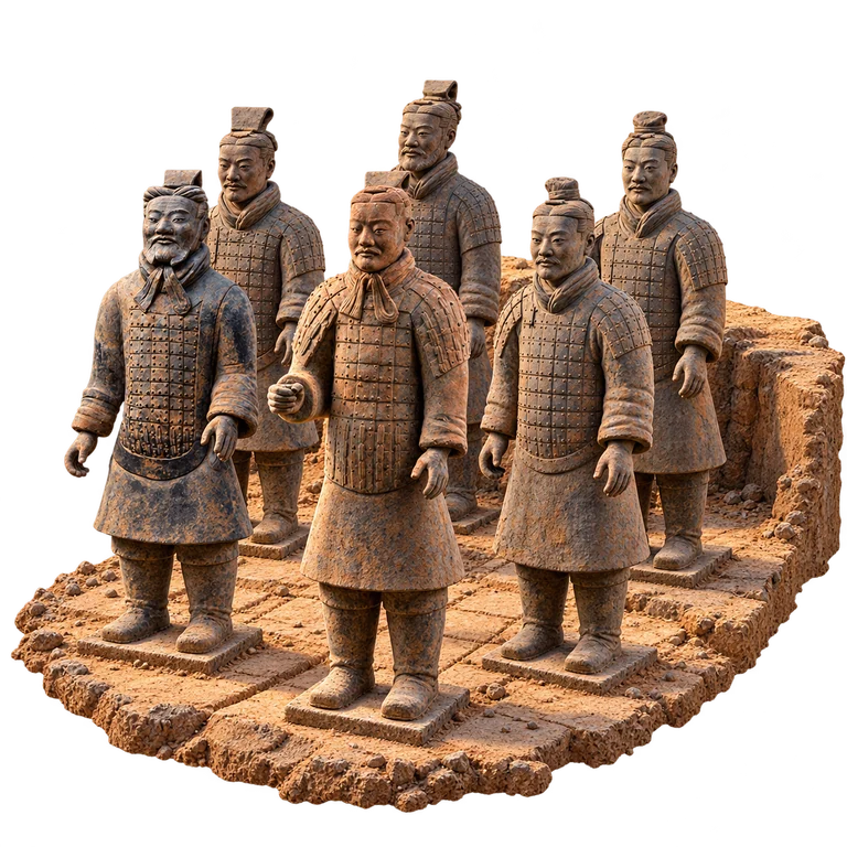 Illustration of Terracotta Army — Pit One