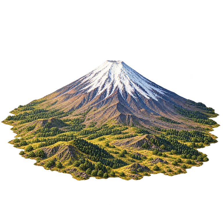 Illustration of Mount Fuji