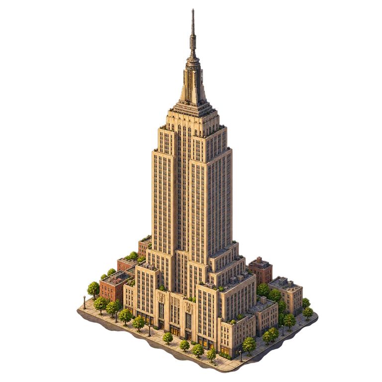 Illustration of Empire State Building