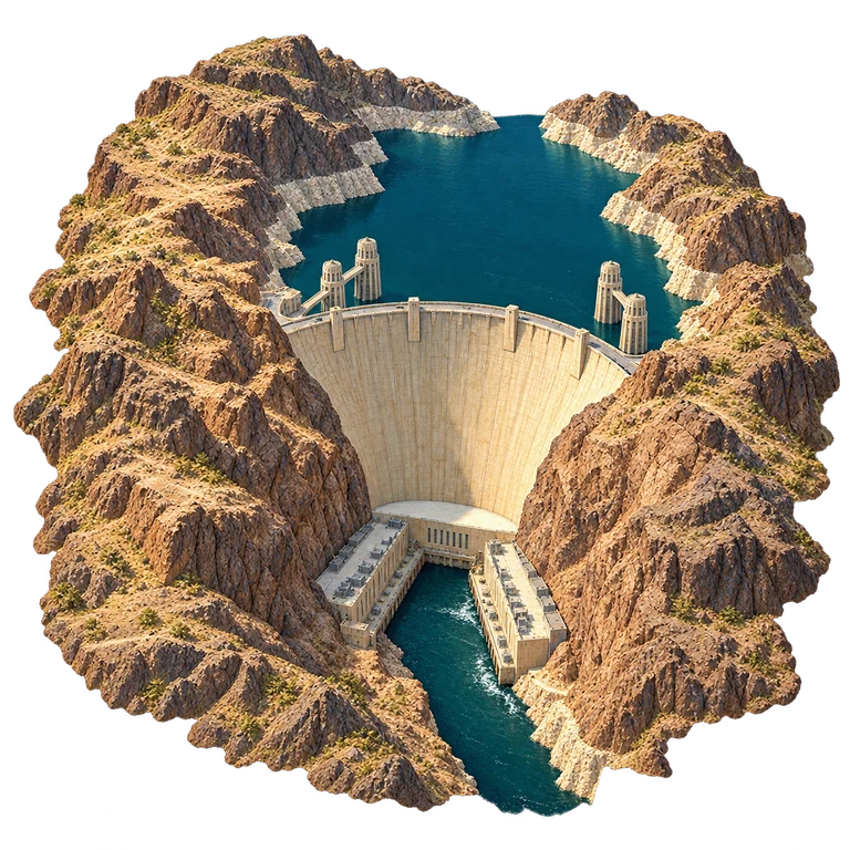Illustration of Hoover Dam