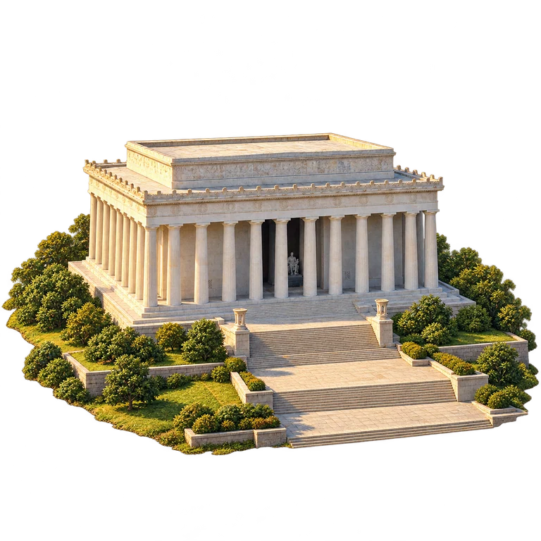 Illustration of Lincoln Memorial