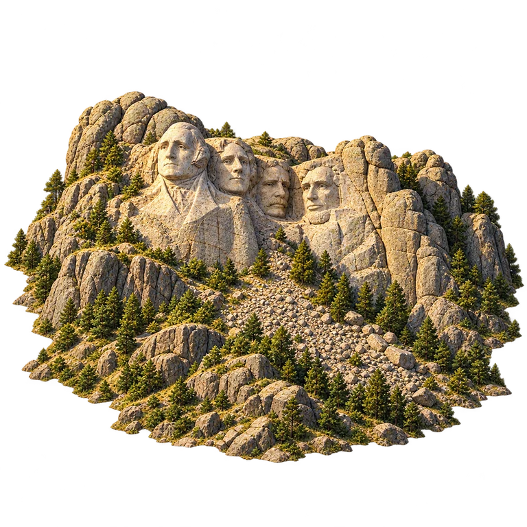 Illustration of Mount Rushmore