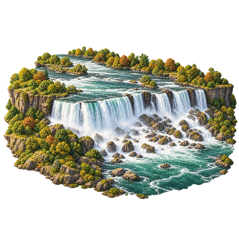 Illustration of Niagara Falls — American Falls