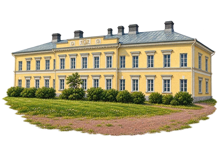 Illustration of Eckerö Mail and Customs House