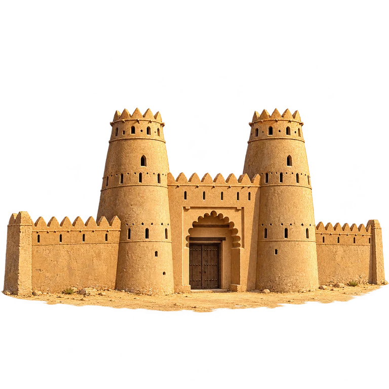 Illustration of Al Jahili Fort’s Entrance