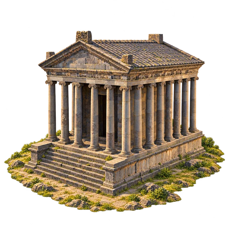 Illustration of Garni Temple