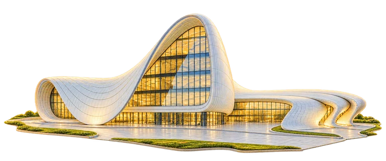 Illustration of Heydar Aliyev Centre