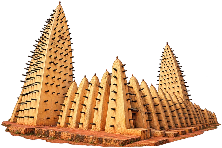 Illustration of Grand Mosque of Bobo-Dioulasso