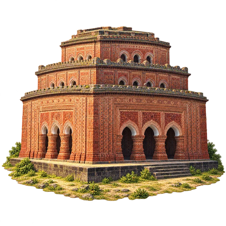 Illustration of Kantajew Temple