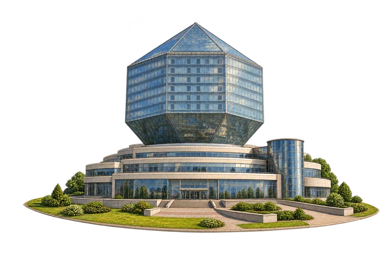 Illustration of National Library of Belarus