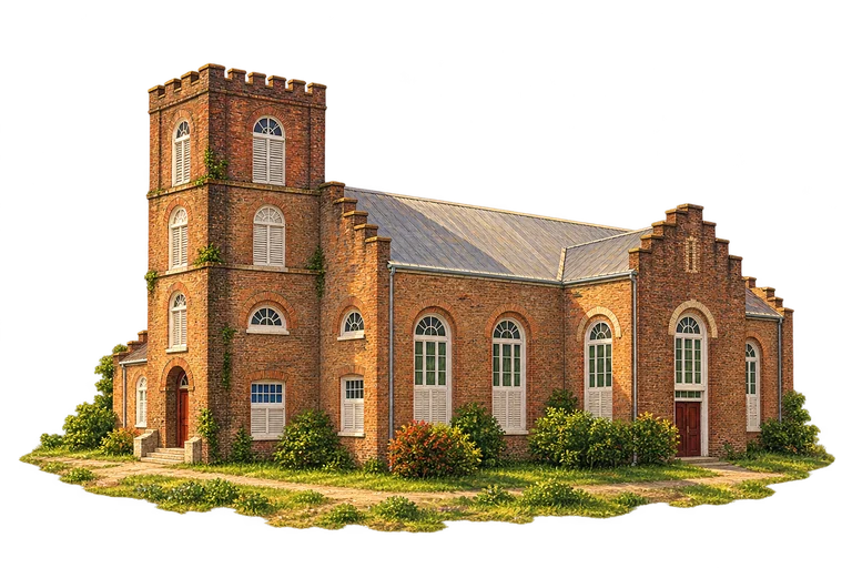 Illustration of St John’s Cathedral, Belize City