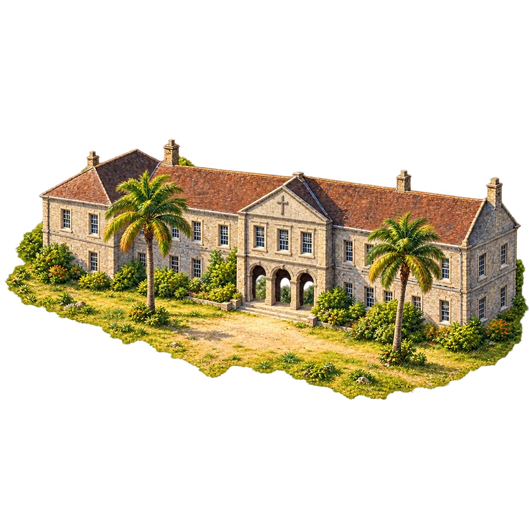 Illustration of Codrington College Main Building