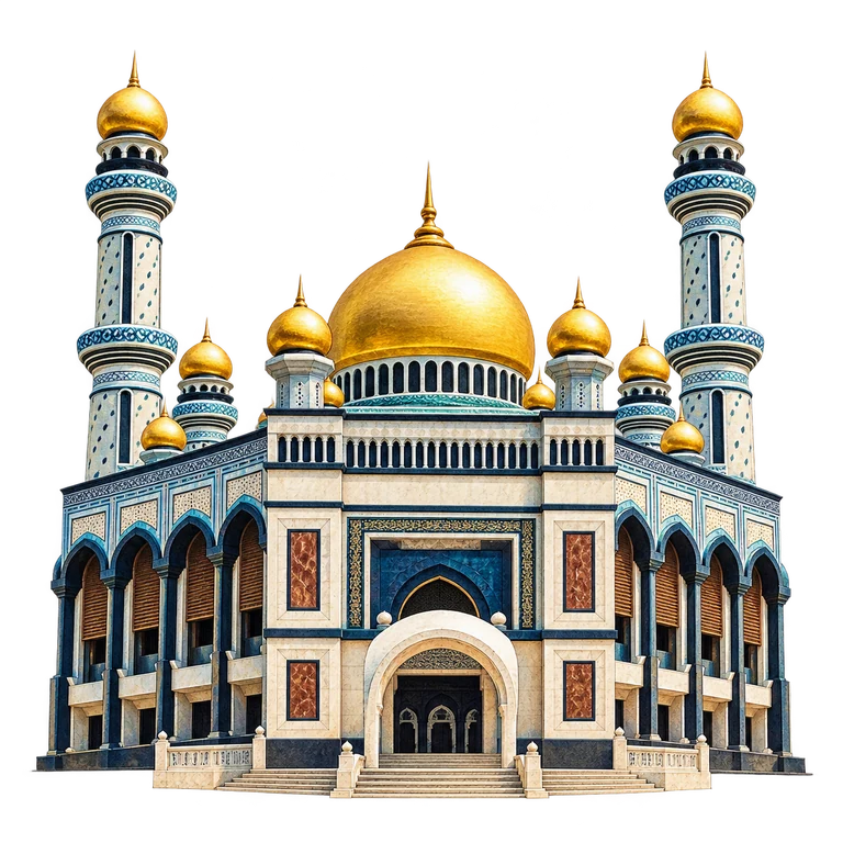 Illustration of Jame’ Asr Hassanil Bolkiah Mosque