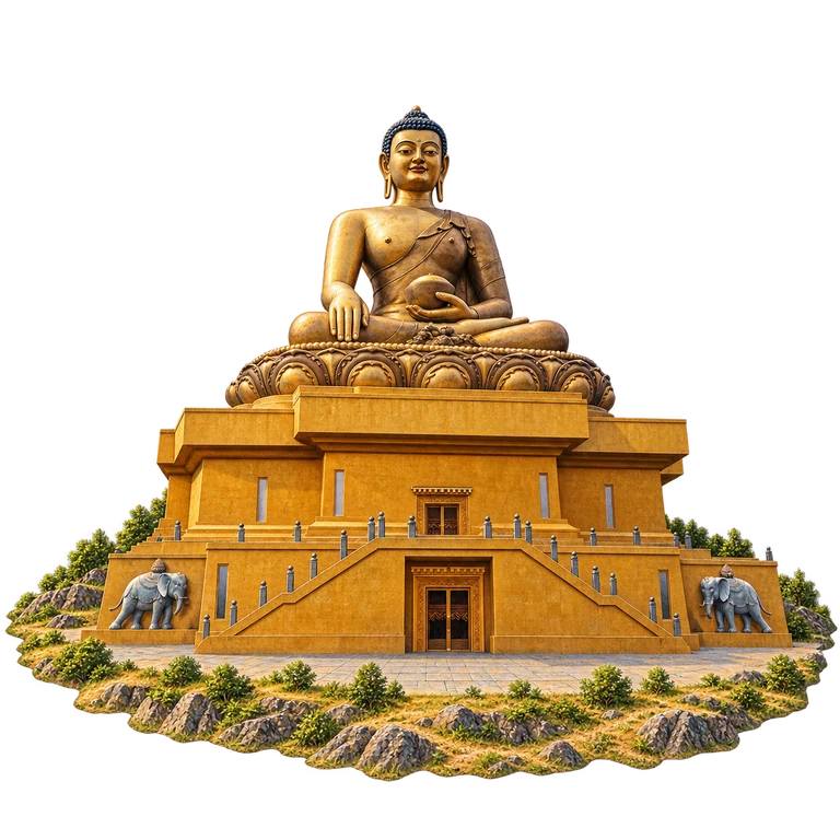 Illustration of Buddha Dordenma