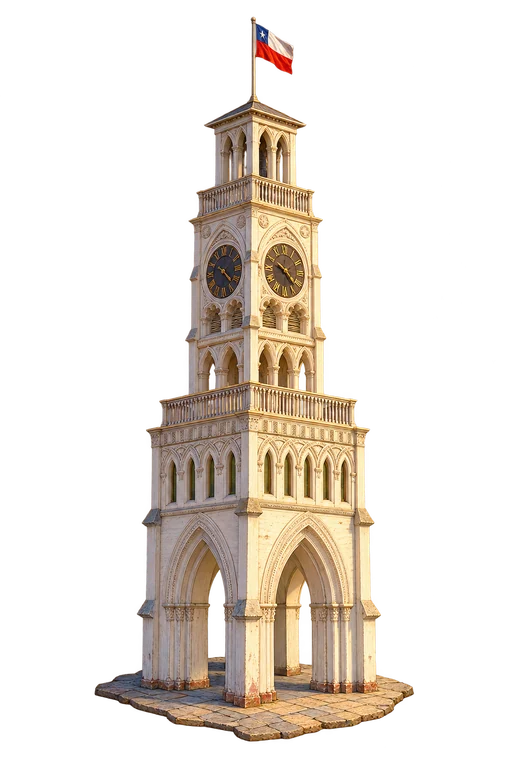Illustration of Iquique Clock Tower