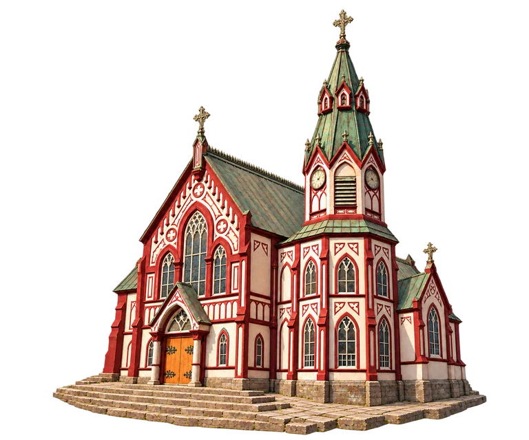 Illustration of San Marcos Cathedral, Arica