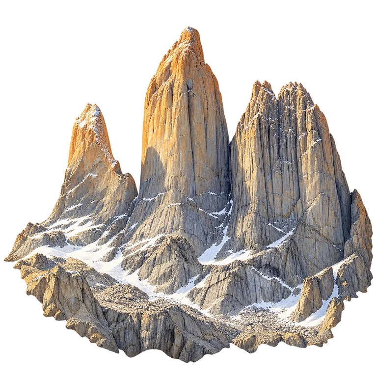 Illustration of Torres del Paine — Granite Towers