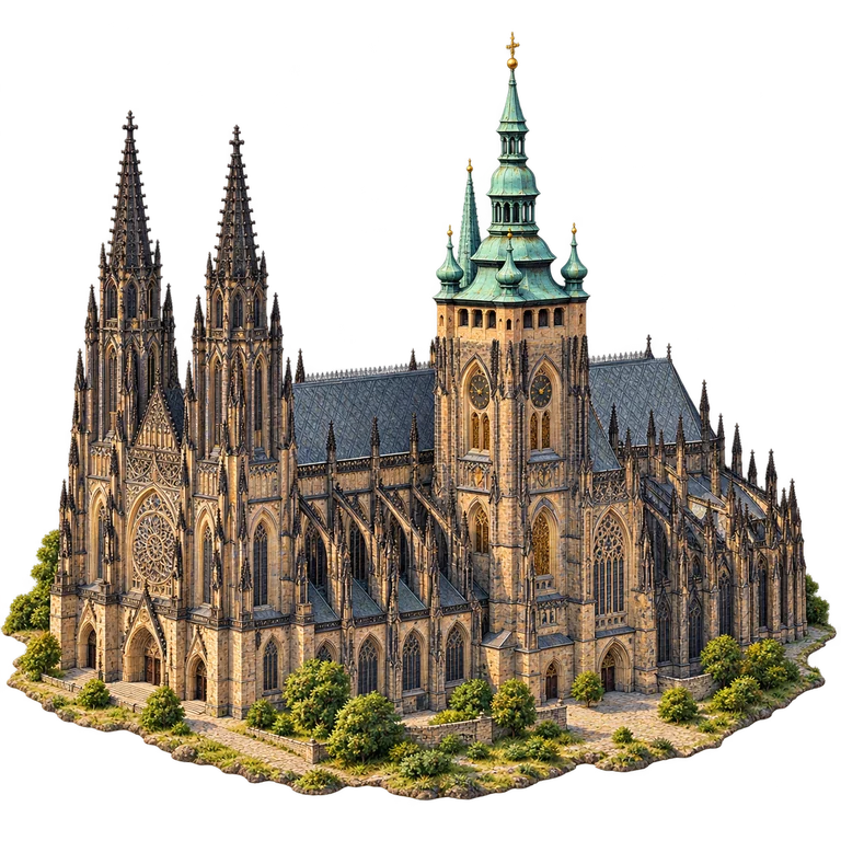 Illustration of St Vitus Cathedral