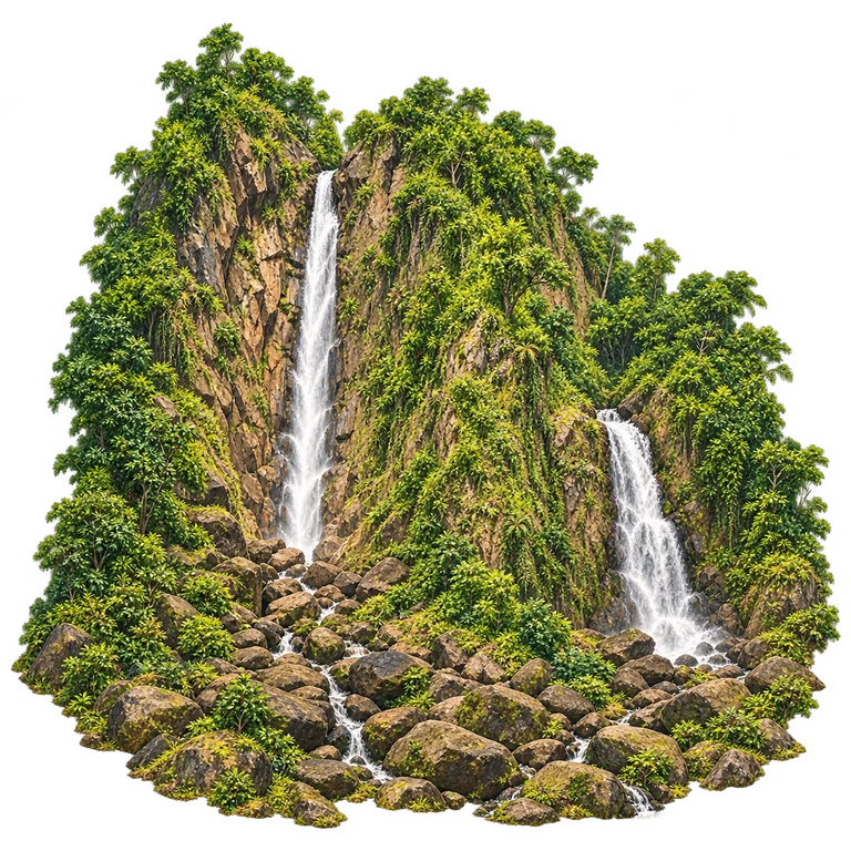 Illustration of Trafalgar’s Twin Falls
