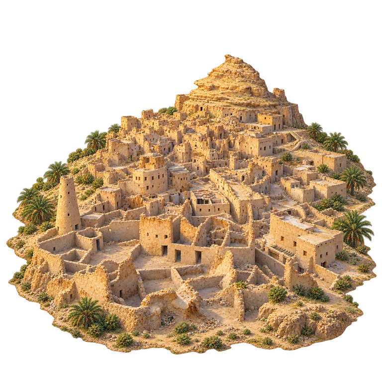 Illustration of Shali Fortress, Siwa