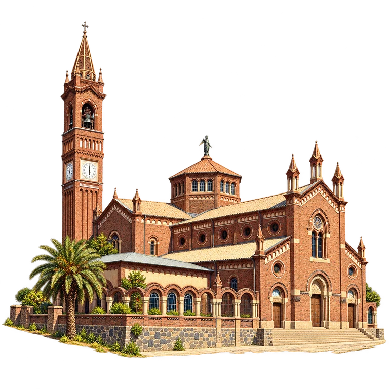 Illustration of Our Lady of the Rosary, Asmara