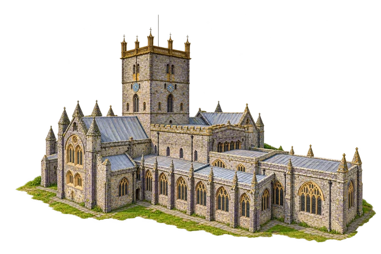 Illustration of St Davids Cathedral