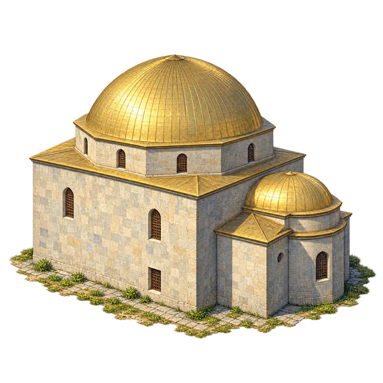 Illustration of Ahmediyye Mosque at Rabati