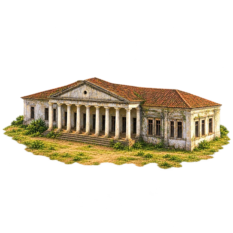 Illustration of Bolama’s Old Town Hall
