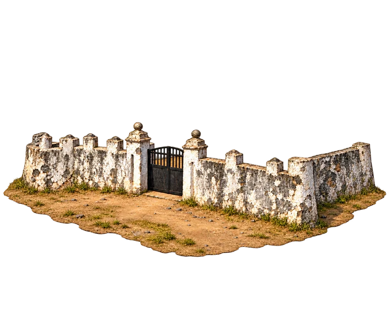 Illustration of Cacheu Fort’s Gateway