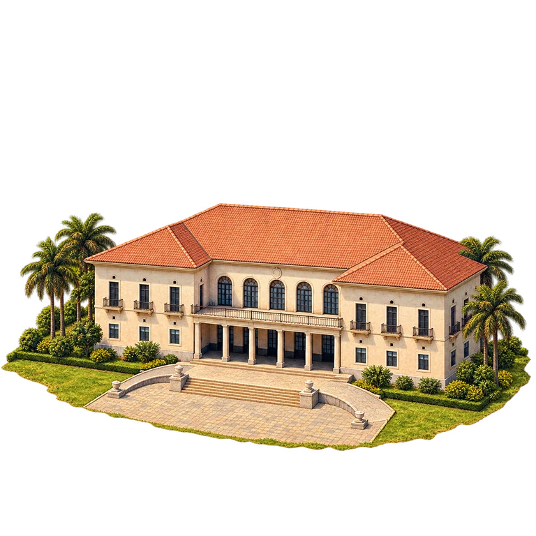 Illustration of Bissau’s Presidential Palace
