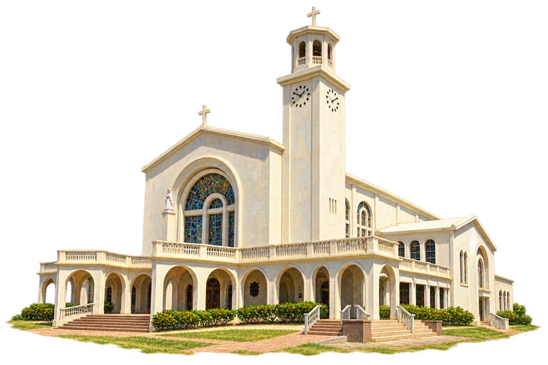 Illustration of Dulce Nombre de Maria Cathedral-Basilica