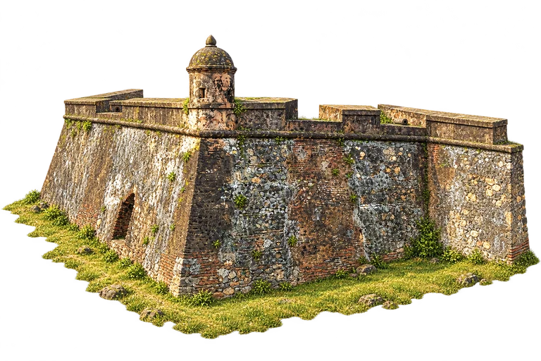 Illustration of San Fernando de Omoa — Bastion Walls