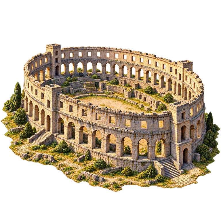 Illustration of Pula Arena