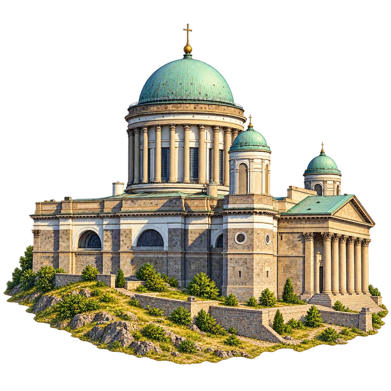 Illustration of Esztergom Basilica