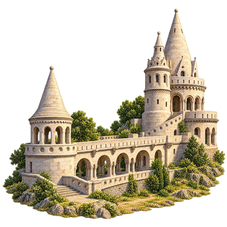 Illustration of Fisherman’s Bastion Terrace