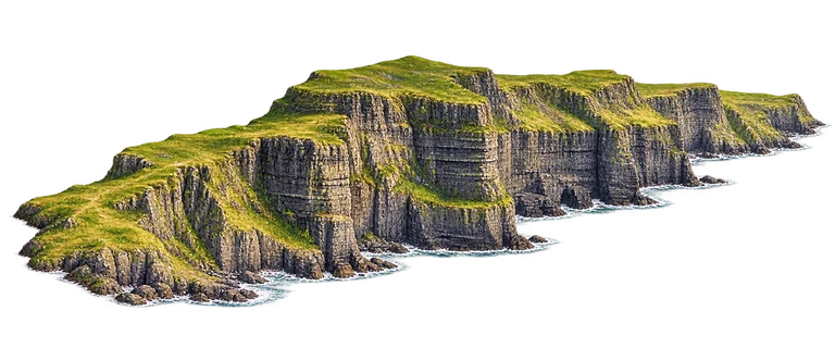 Illustration of Cliffs of Moher
