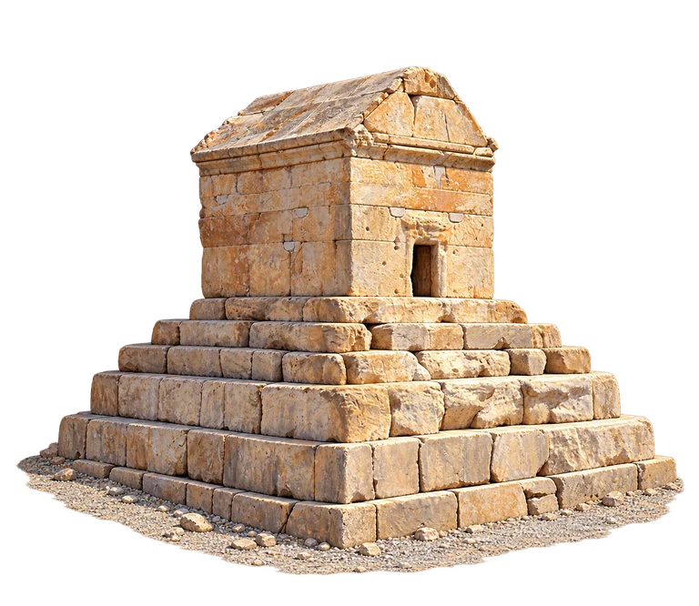Illustration of Tomb of Cyrus