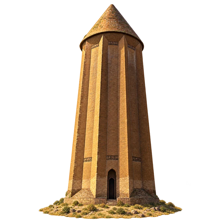 Illustration of Gonbad-e Qabus