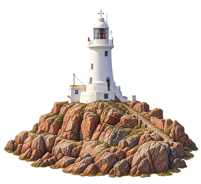 Illustration of La Corbière Lighthouse