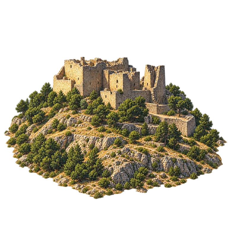 Illustration of Ajloun Castle