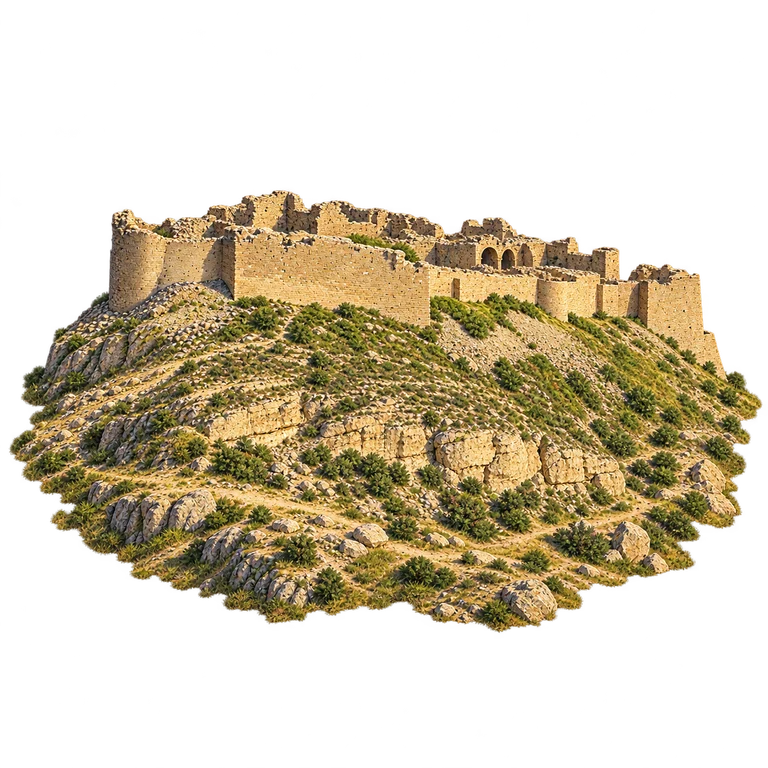 Illustration of Shobak Castle