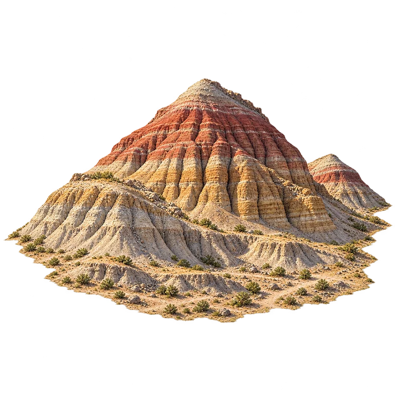 Illustration of Aktau Hills, Altyn-Emel