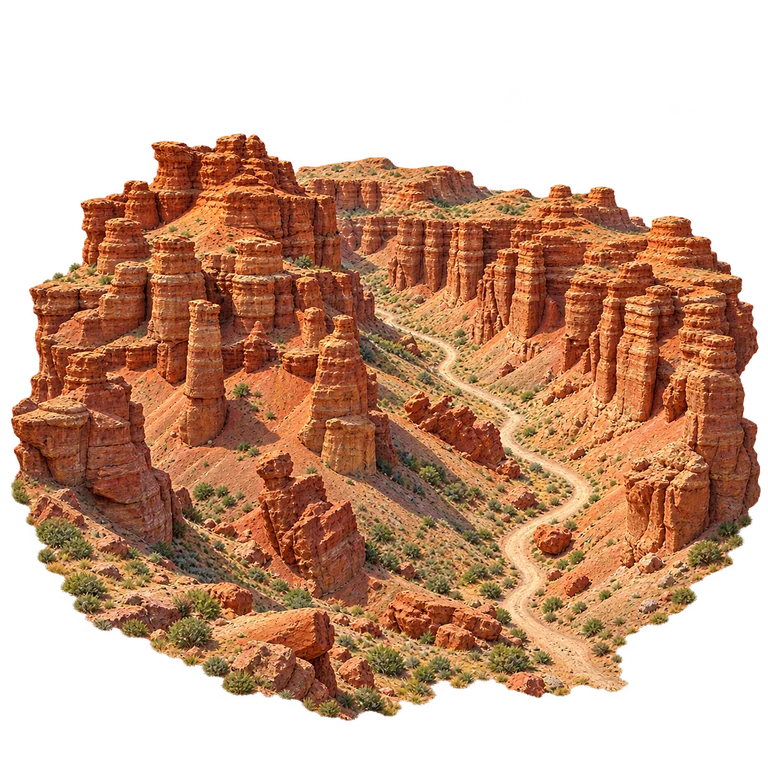 Illustration of Charyn Valley of Castles