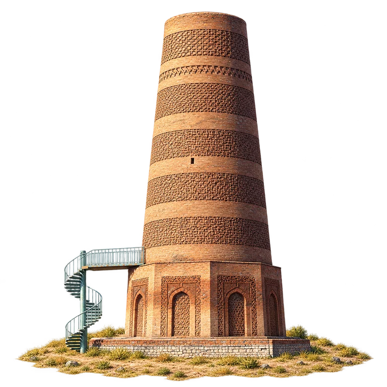 Illustration of Burana Tower