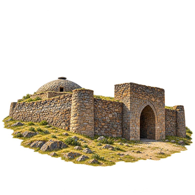 Illustration of Tash Rabat Caravanserai