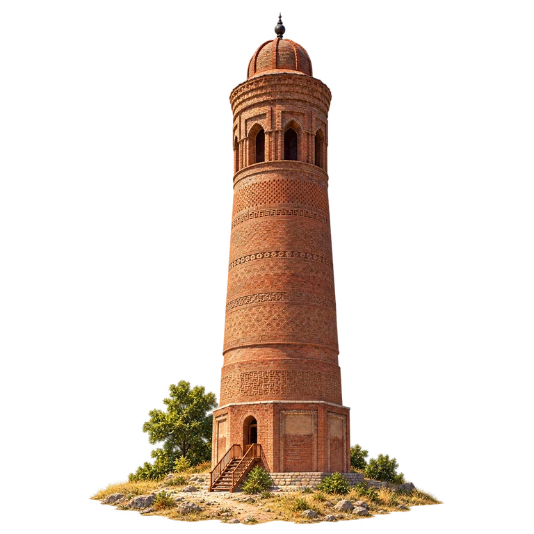 Illustration of Uzgen Minaret
