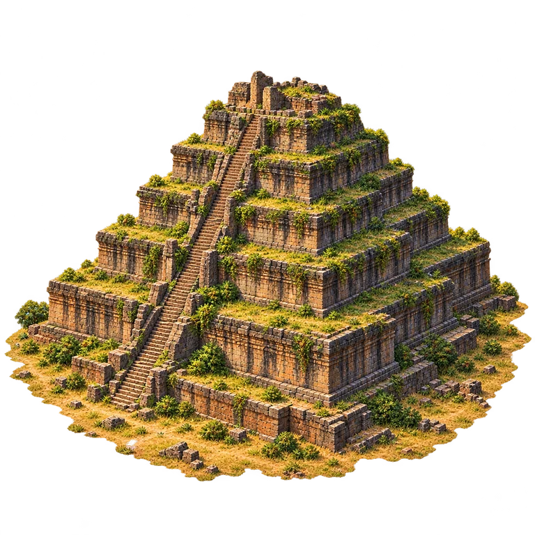 Illustration of Koh Ker’s Prasat Prang